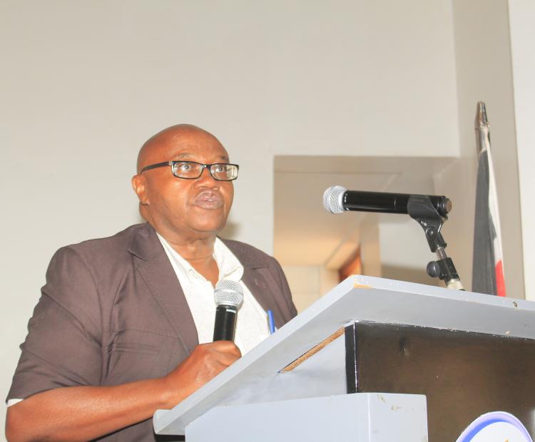 Caption: Mr. Samuel Njora, Secretary Administration, who represented PS, State Department of Industry